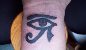 Eye of Horus Wrist Tattoo