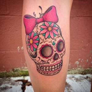 Female Candy Skull Tattoos