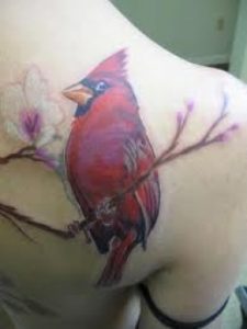 Female Cardinal Tattoo