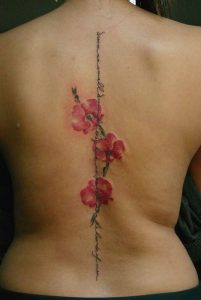 Female Spine Tattoos