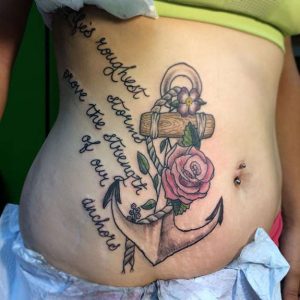 Female Stomach Tattoos