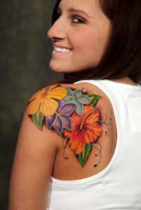 Floral Shoulder Tattoos