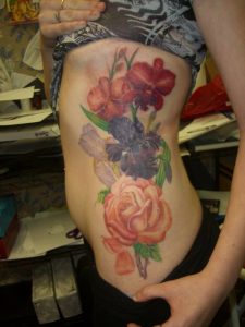 Floral Side Tattoo