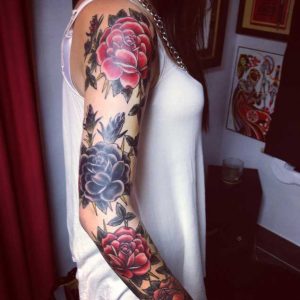 Floral Sleeve Tattoo