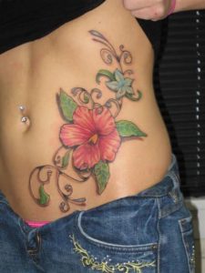 Flower Stomach Tattoos