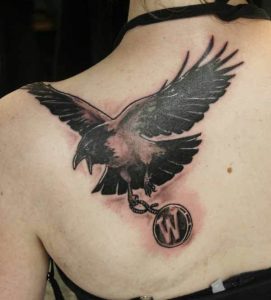 Flying Crow Tattoo