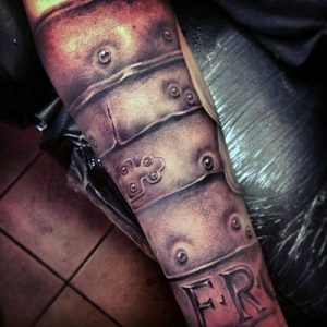 Forearm Armor Tattoo