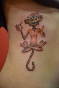 Funny Monkey Tattoo