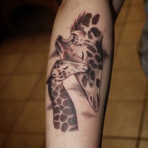 Giraffe Print Tattoo
