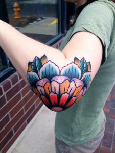 Girl Elbow Tattoos