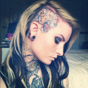 Girl Head Tattoo
