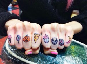 Girl Knuckle Tattoos