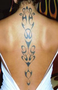 Girl Spine Tattoo