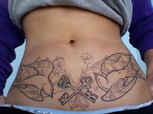 Girl Stomach Tattoos