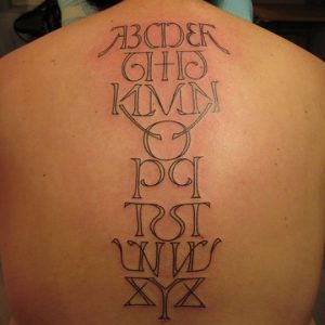 Greek Alphabet Tattoo