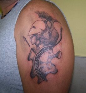 Greek Soldier Tattoo