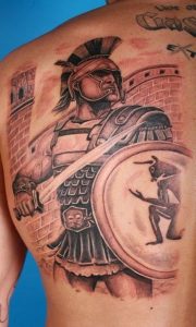 Greek Warrior Tattoo