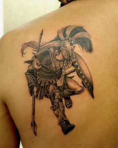 Greek Warrior Tattoo