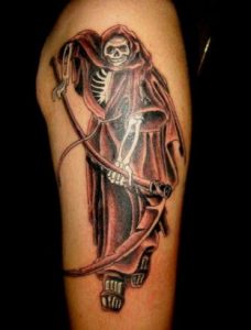 Grim Reaper Arm Tattoos