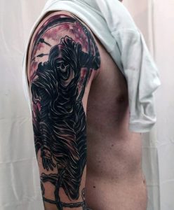 Grim Reaper Sleeve Tattoos