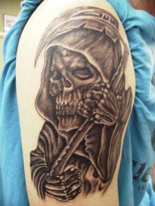 Grim Reaper Tattoos Arm