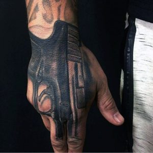 Gun Hand Tattoo