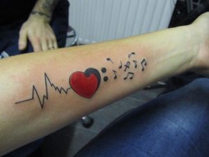 Heartbeat Tattoos for Guys