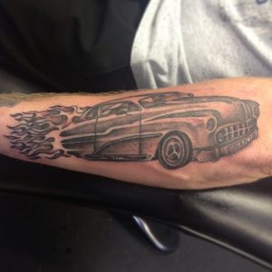 Hot Rod Flames Tattoo