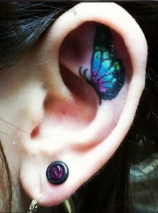 Inner Ear Tattoo