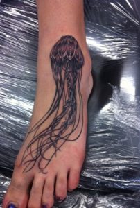 Jellyfish Tattoo Foot