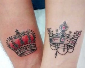 King and Queen Crowns Tattoos