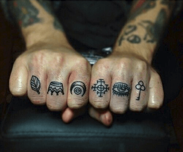 knuckle tattoo symbols meaning