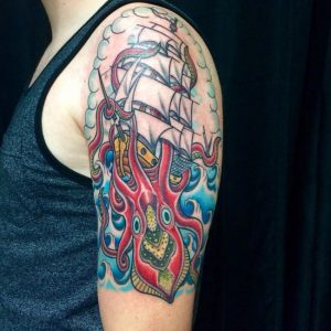 Kraken Tattoo Arm