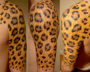 Leopard Print Tattoo Sleeve
