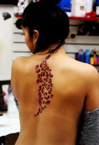 Leopard Print Tattoos for Females