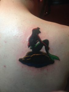 Little Mermaid Silhouette Tattoos