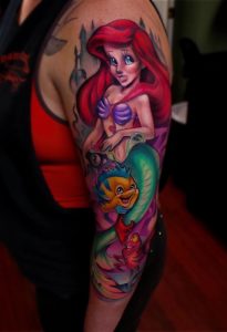 Little Mermaid Tattoo Sleeve