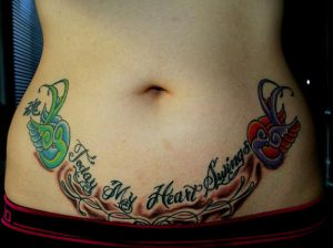 Lower Stomach Tattoo