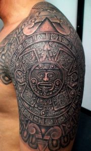 Mayan Shoulder Tattoos