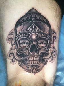 Mayan Skull Tattoo