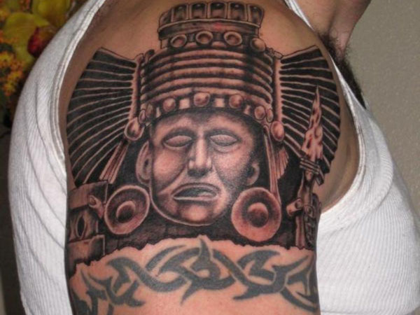 Personalized Aztec Mayan T Shirt Men Women Aztec Mexican Quetzalcoatl Tattoo  Shi | eBay