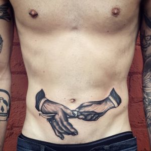 Mens Stomach Tattoos