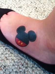 Mickey Mouse Ears Tattoo