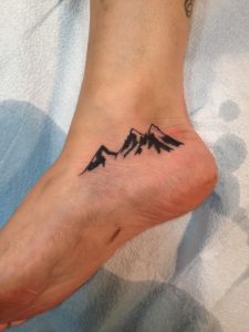 Mountain Tattoo Foot