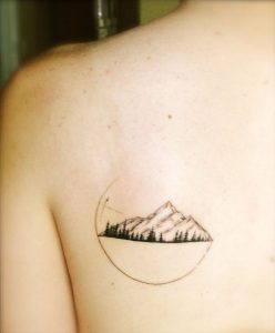 Mountain Tattoo on Back