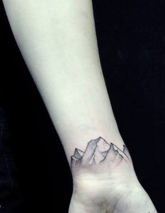 Mountain Tattoo on Wrist