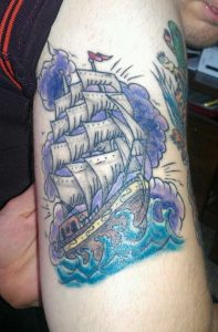 Navy Ship Tattoo