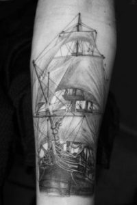 Old Ship Tattoos