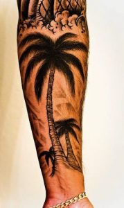 Palm Tree Sleeve Tattoos