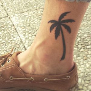 Palm Tree Tattoos Ankle